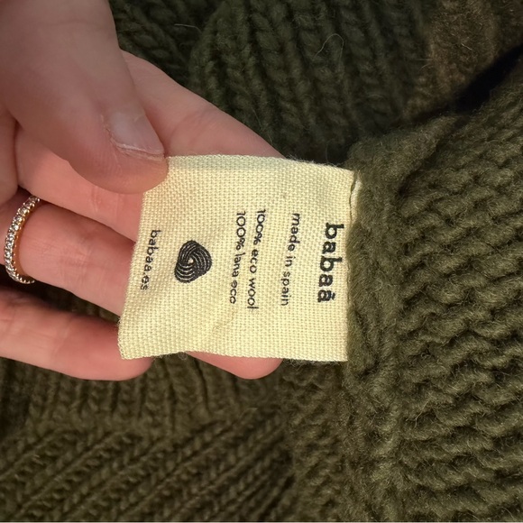 Babaa 75 wool sweater in Alga - Picture 8 of 14